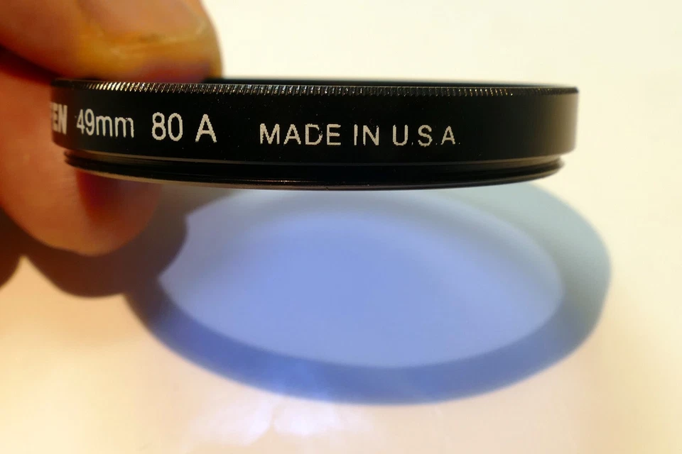 Tiffen 49mm 80A Filter Blue color cooling madein USA - Image 4 of 4