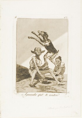 Wait till You've Been Anointed, plate 67 Fransisco Goya Poster 18x24in