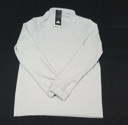 Adidas CORE 18 TR Top CV4142 Gray Youth Climalite Sport Top 1/4 Zip - Picture 7 of 9