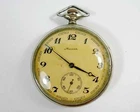 Open Face VINTAGE SOVIET RUSSIAN "MOLNIJA" POCKET WATCH SAILING SHIP USSR (sh8)