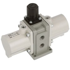 1 pc SMC CORPORATION VBA10A-F02GN Booster regulator, 1/4 G, Handle opr, 2x out,