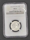 1963 (Type B Reverse) Washington Quarter | NGC MS66