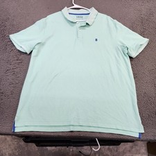 IZOD Advantage Performance Polo Shirt Mens 2XL Green Stretch Short Sleeve Casual