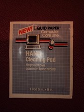 Liquid Paper 1987 Hand Cleaning Pad Vintage Computer Care Product Unopened