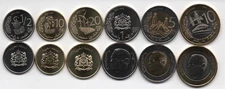 Morocco - set 6 coins 10 20 Santimat 1/2 1 5 10 Dihrams 2023 UNC Lemberg-Zp