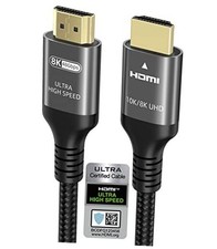 10K 8K 4K HDMI Cable 48Gbps 10 FT, Certified Ultra High Speed HDMI 10 feet