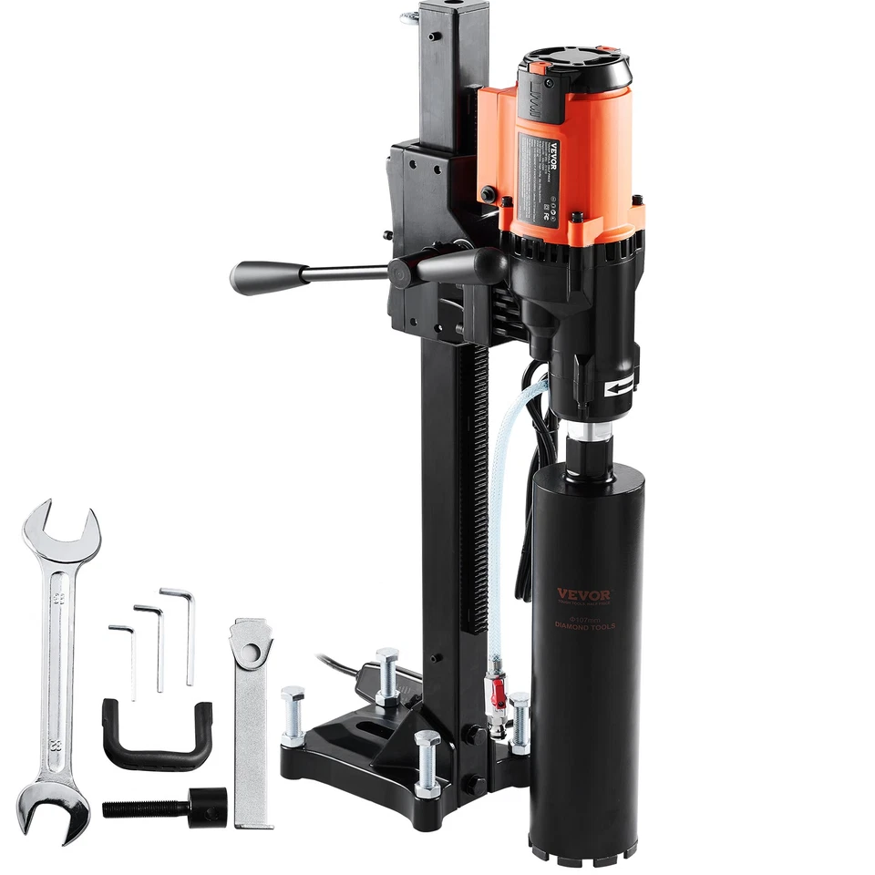 Carotteuse diamantée VEVOR 2500W avec support humide sec 8 pouces