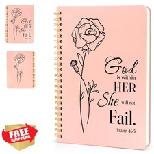 Bible Verse Notebook A5, 140 Pages Thick Paper, Lined Journal