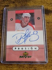 1999 2000 UPPER DECK UP MVP PROSIGN Auto Derek Morris 