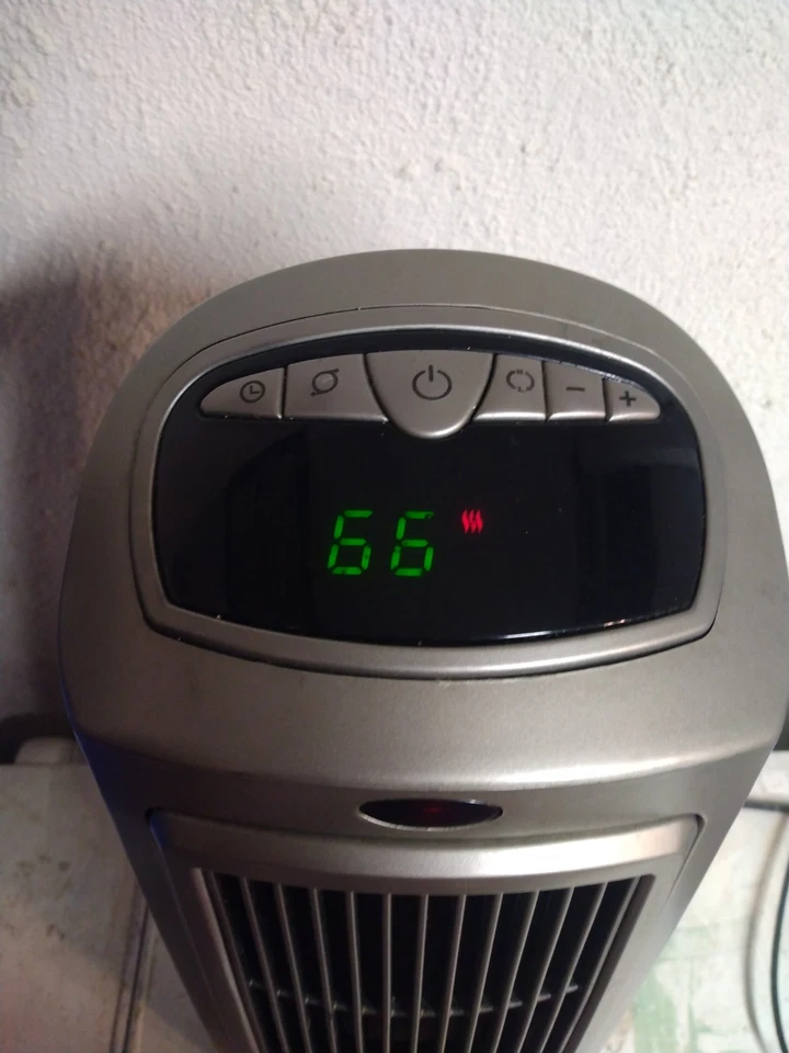 Lasko 755320 Oscillating Digital Ceramic Tower Heater  - Silver  - Image 3 of 3