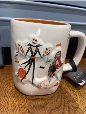 Rae Dunn Jack & Sally Nightmare Before Christmas Coffee Mug Disney Spooky Season