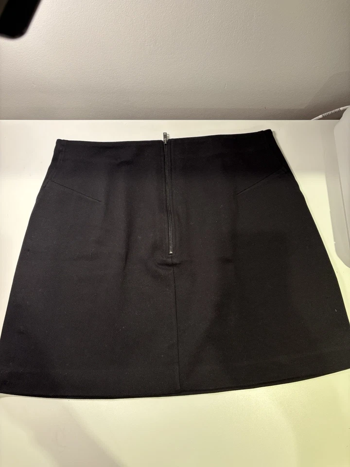 COS Black A-line Skirt Women Size M - Image 2 of 3