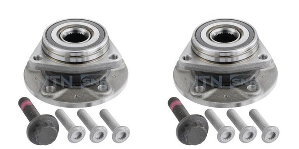 SNR 2X Radnabe Radlagersatz Vorne FüR VW Passat Variant T-ROC Skoda Octavia III-image