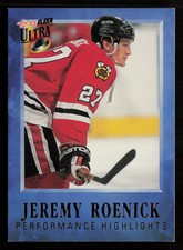 Jeremy Roenick 1992-93 Ultra Performance Highlights #6 HOF Chicago Blackhawks