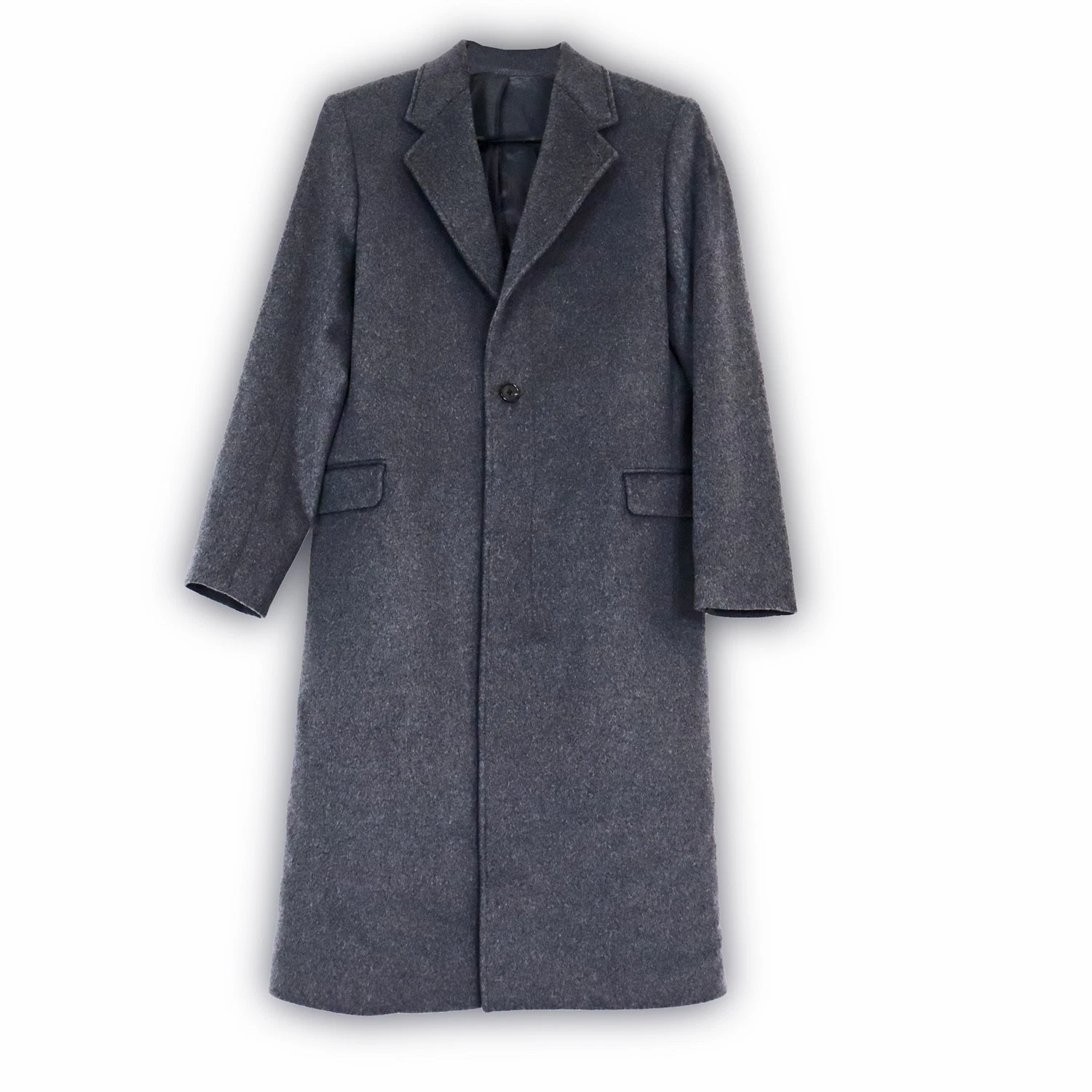 NWOT Mens Cashmere Blend Overcoat XS Dark Gray Coat Calvin Klein Studio Topcoat - product detail image 1