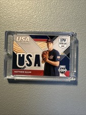 2020 Panini Elite Extra Edition - USA Baseball Material Matthew Allan (MEM, RC)
