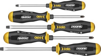 Felo Schraubendreher Satz 5-teilig ERGONIC 450 SL | PZ