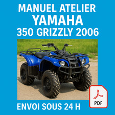 Manuel Atelier Yamaha 350 Grizzly 2006 Revue Technique Moto Français RMT CD PDF