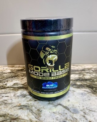Gorilla Mind Gorilla Mode Base Pre Workout Formula Blue Raspberry - 30 Servings