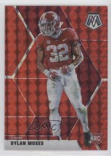 2021 Panini Mosaic Draft Picks Mosaic Red 42/99 Dylan Moses #60 0s9u
