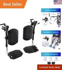 Elevating Wheelchair Legrest with Padded Calf Support  Adjustable Footrest