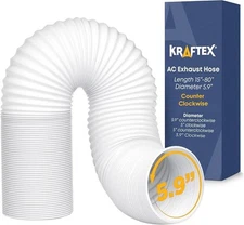 Kraftex Air Conditioner Hose with 5.9" Diameter Length Up To 80" Anti-Clockwise