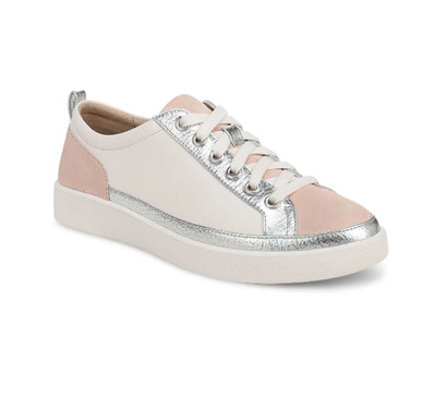 VIONIC Women's Winny Sneaker, Sea Salt Multi Leather (Medium)