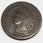1869 Indian Head Penny Beautiful Coin Rare Date