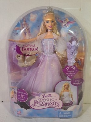 2005 Barbie Magic of Pegasus Princess Annika J5802 BNIB Bonus Movie Viewer