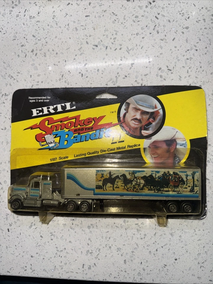 1980 Ertl Die-cast 1/64 Smokey and the Bandit II Truck And Trans-Am Unpunched - Image 3 of 4