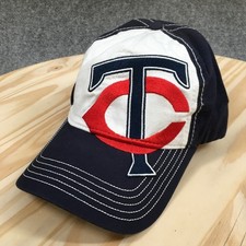 Minnesota Twins Baseball Cap Unisex Blue OS Adjustable Curved Brim Embroidered