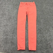 Hudson Jeans Womens 27 Pink Barbara Super Skinny Stretch Preppy Denim Casual