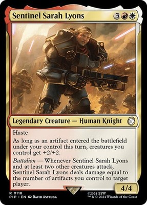 Sentinel Sarah Lyons #118 R Fallout Commander MAGIC LEGENDARY HUMAN KNIGHT O25