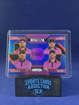 Panini Prizm 2024 LIV Golf Blue Prizm RangeGoats GC Pieters Wolff #64 /99