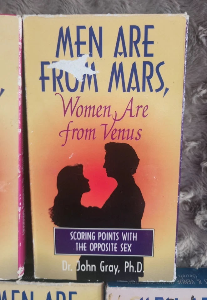 1996 Men are From Mars  Women are From Venus VHS Tapes Set of 8, John Grey Ph.d - Image 3 of 4