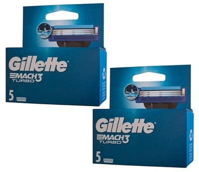 10x Gillette Rasierklingen Mach3 Turbo 2x 5er Pack