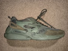 Diesel S-Serendipity Sport X Sz 12 Mens Green Mesh Lifestyle Sneakers Shoes