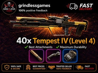 Arc Raiders   x40 Tempest IV (Level 4) + Best Attachments  (PS5 / Xbox / PC )