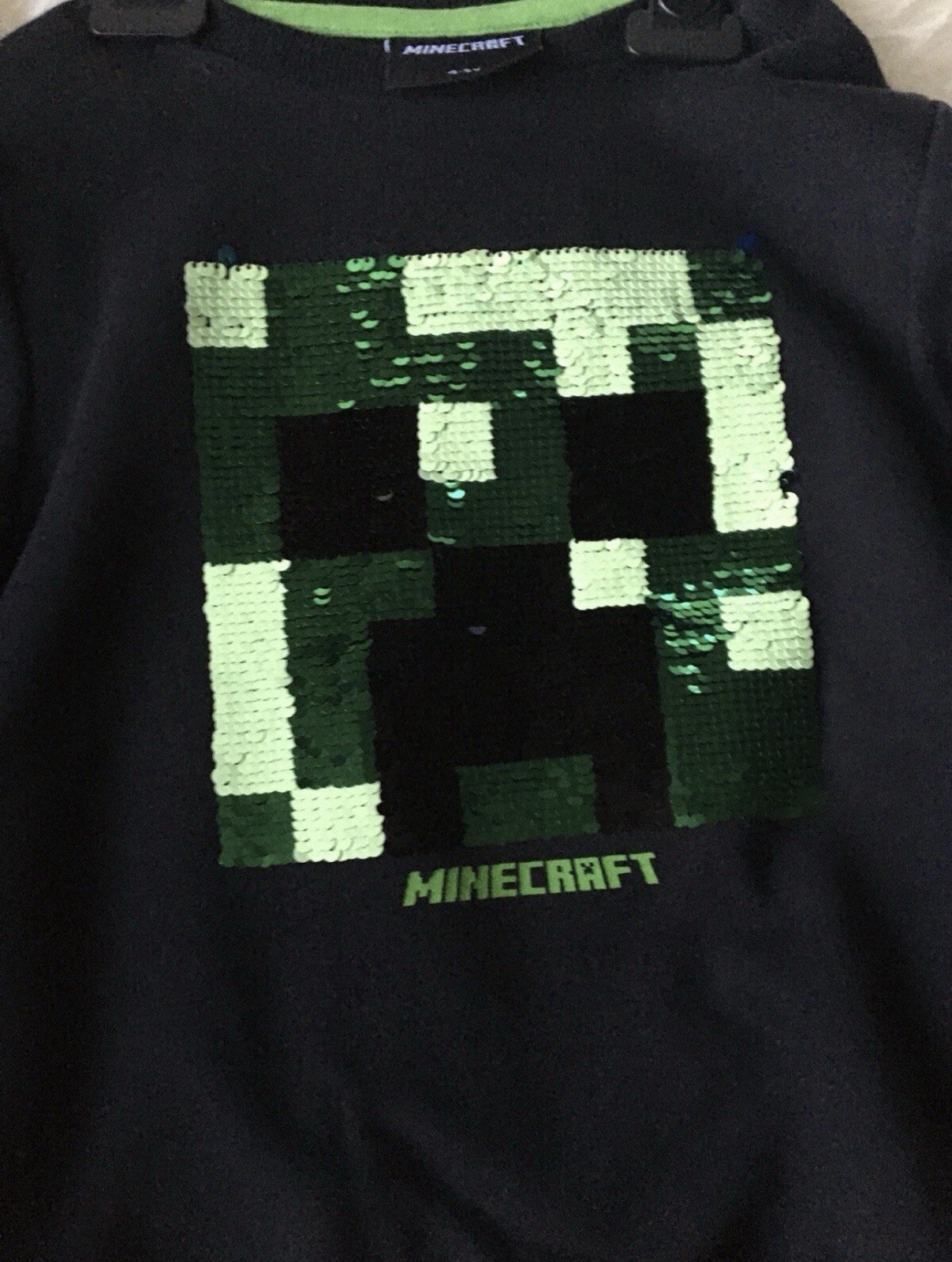 “New with Tags”Kids “Minecraft” Two Ways Sequin Pyjamas,H 152cm, Age 12-13 Years image 8