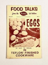 1960s FOOD TALKS FROM THE MIRRO TEST KITCHEN Eggs: Easy to Prepare in Teflon {b}