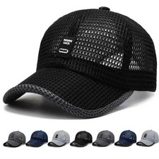 Mens Breathable Mesh Baseball Cap Summer Outd...
