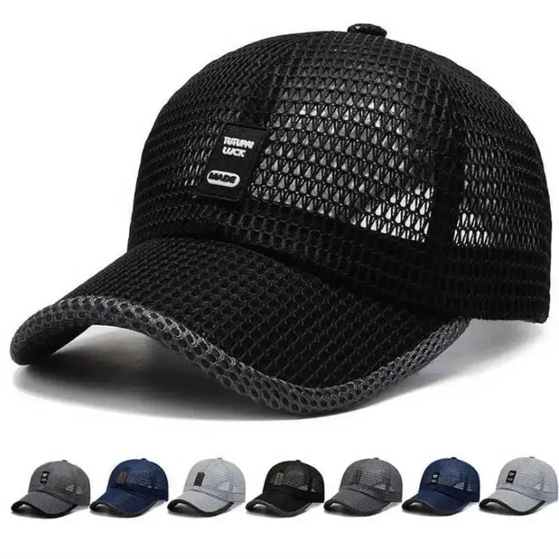 Men's Breathable Mesh Baseball Cap Summer Outdoor Hat Trucker Cap Gym Fun Gift