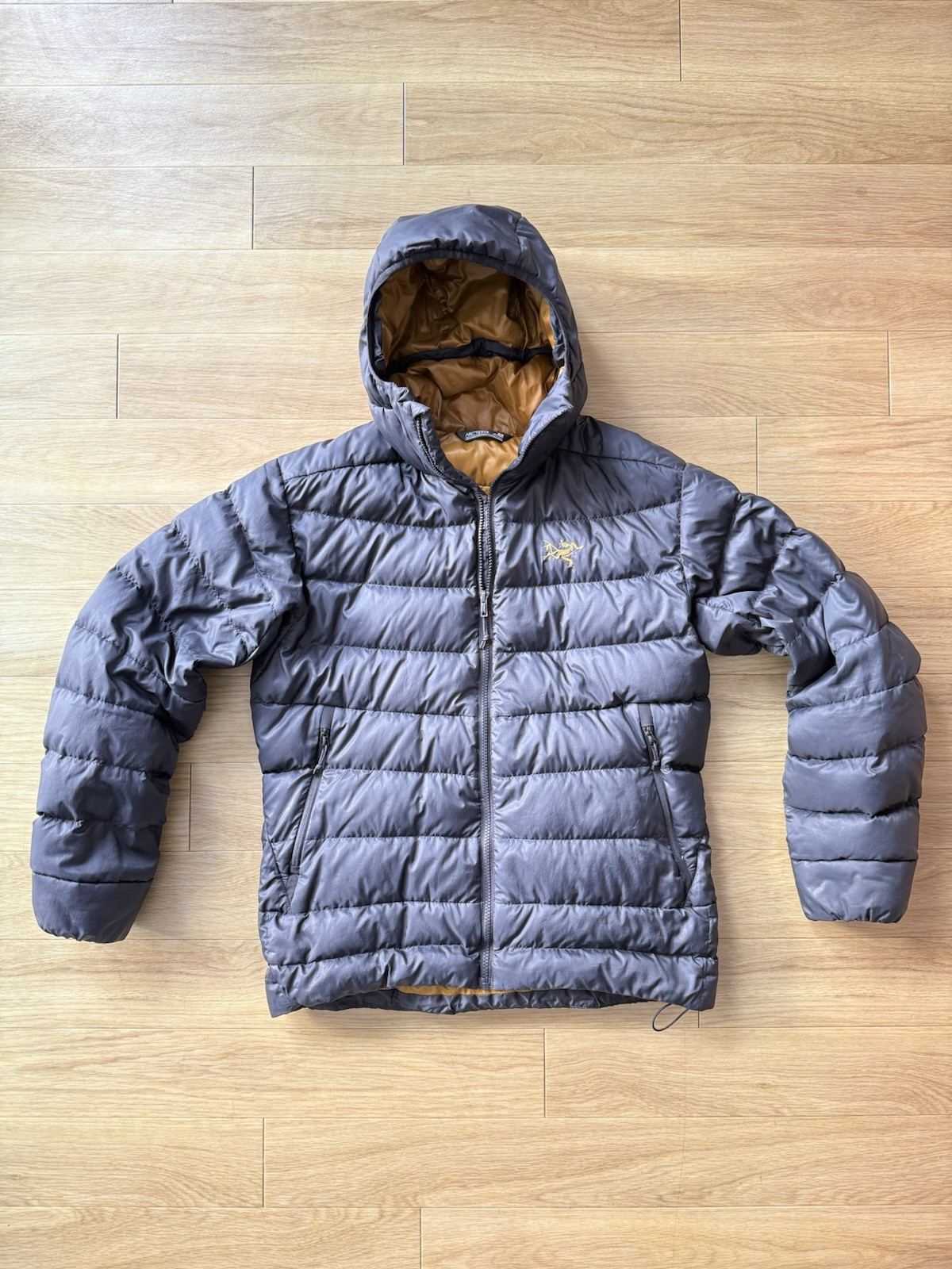 ARC'TERYX UOMO TORIO FELPA PIUMINO NERO DARK MAGIC JACKET UK M PREZZO AL PUBBLICO MEDIO £ 450