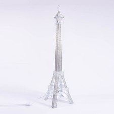 Luces LED plateadas de 39" de alto Torre Eiffel boda fiesta decoración del hogar al por mayor