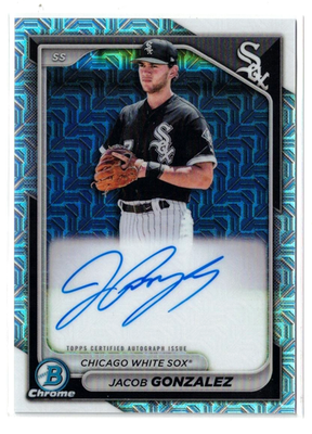 #ad 2024 Bowman MOJO RC AUTO Jacob Gonzalez #BMA JGO White Sox Rookie Autograph $36.00