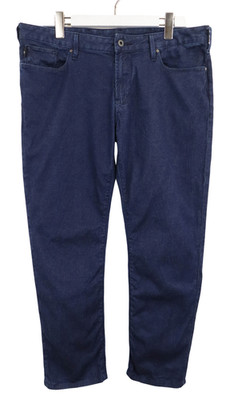 EMPORIO ARMANI Jeans Herren W36/~L26 Blau Denim Slim Fit Reißverschluss Stretch