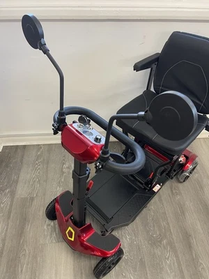 Monarch Genie Muick Sandy F-3 Folding Mobility Scooter Clap On Flexy Mirrors X2