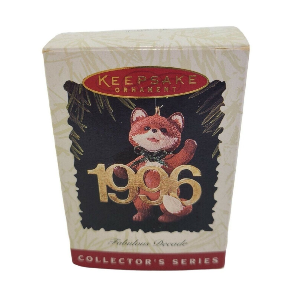 Hallmark Christmas Ornament Red Fox 1996 Fabulous Decade QX5661
