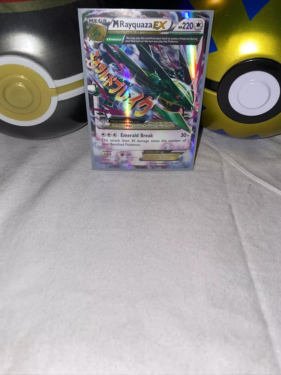 M Rayquaza Ex Pokemon Card -   Pokemon cards legendary, Rare