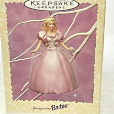 Springtime Barbie Hallmark Keepsake, Second in Series, New Pretty in Pink Dress